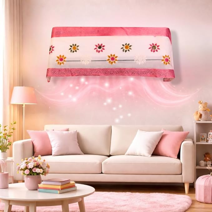 Summer Cotton Ac Indoor Cover Pink Flower_2 Ton 